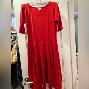 Lularoe Nicole red dress